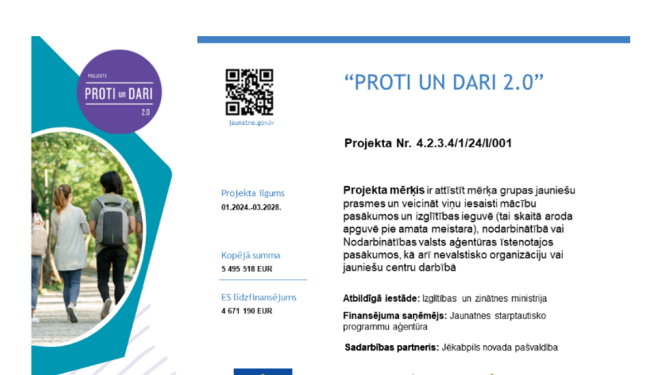 projekts proti un dari