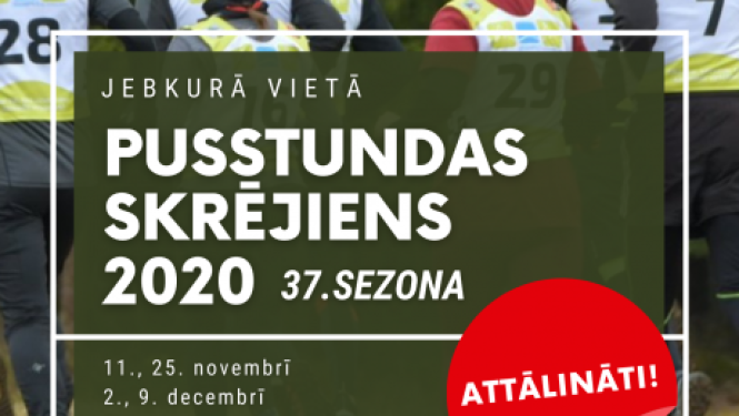 Pusstundas skrējiens turpināsies attālināti