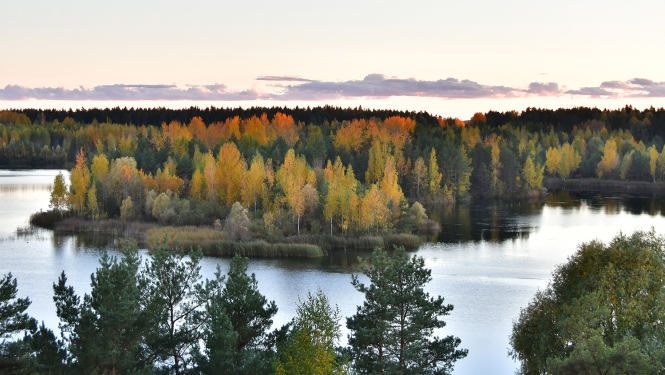 Radžu ūdenskrātuve rudenī