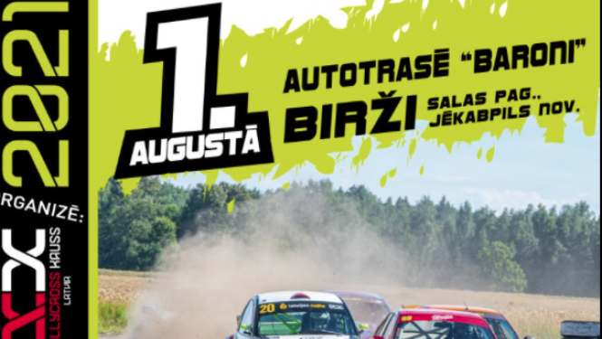 Rallijkross Biržos, 1. augustā - afiša