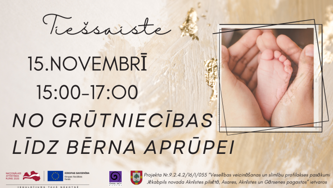 afiša par pasākumu - teksts uz gaiša fona