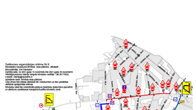 Brīvības ielas posma shēma