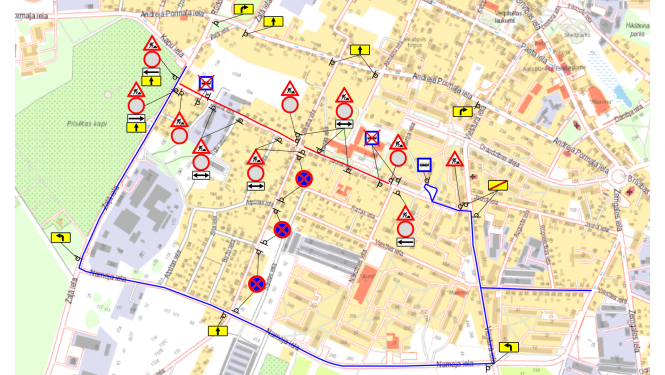 Satiksmes organizācijas shēma