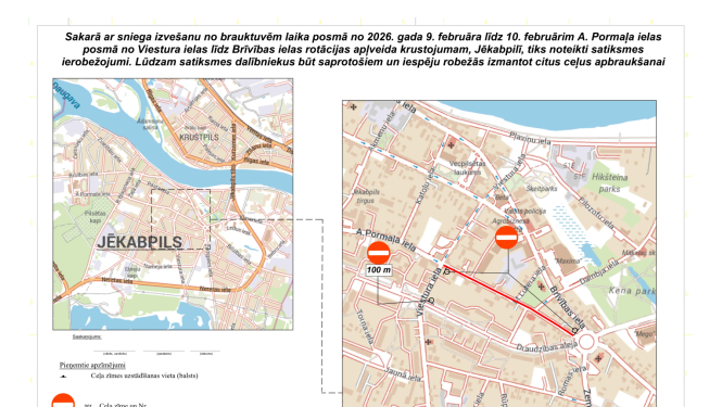 Satiksmes ierobežojumu shēma