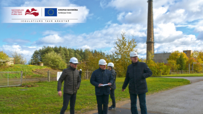 Klātienē iepazīstas ar pabeigtajiem darbiem siltumapgādes projektā Tvaika ielas rajonā