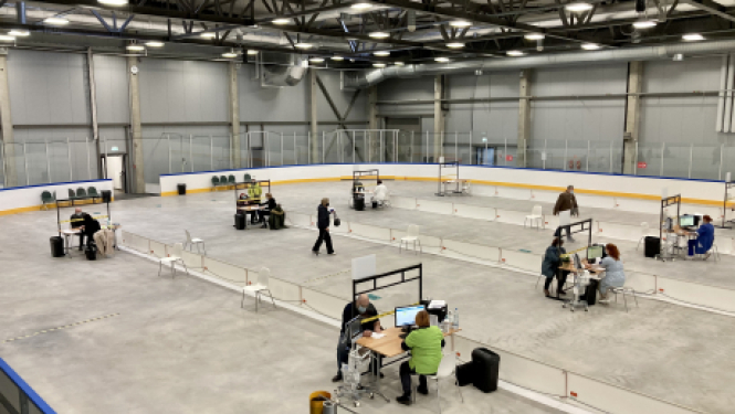 Otrajā Jēkabpils liela mēroga vakcinācijas centra darbības dienā vakcinēti 207 iedzīvotāji