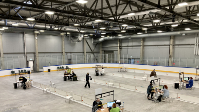 Divu dienu laikā Jēkabpils liela mēroga vakcinācijas centrā vakcinēti 426 cilvēki