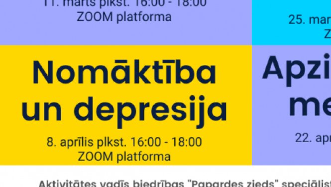 Vebināru cikls jauniešiem par garīgo veselību "Es varu!" – aprīļa aktivitātes