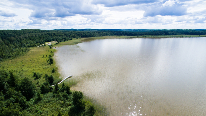 Velo ceļš pie Zebrus ezera Dobeles novads. Foto - Dobeles TIC arhīvs