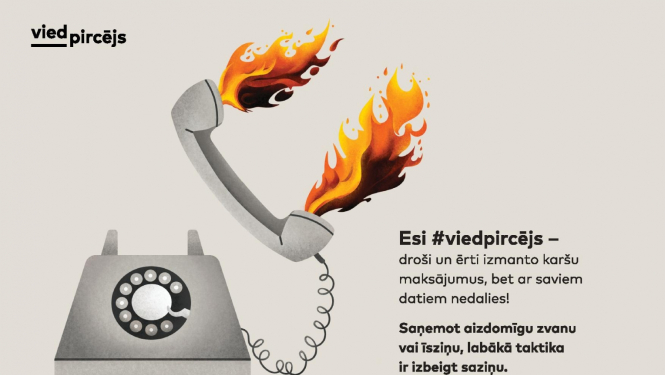 Informatīvs plakāts par krāpniecību