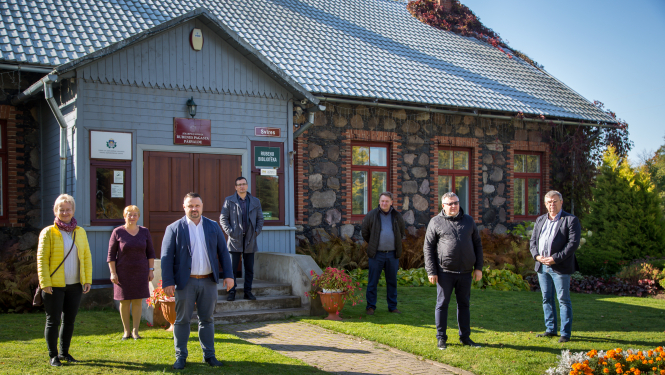 Jēkabpils novada vadība pie Rubenes pagasta pārvaldes