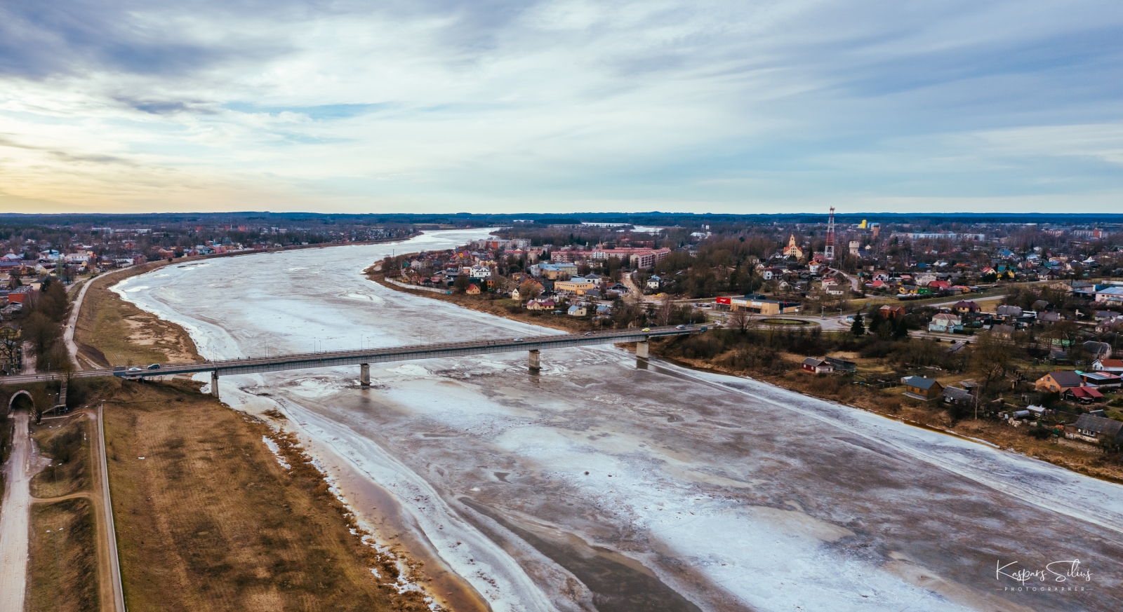 Ledus Daugavā, Jēkabpilī (01.03.2021., Foto: K.Siliņš)