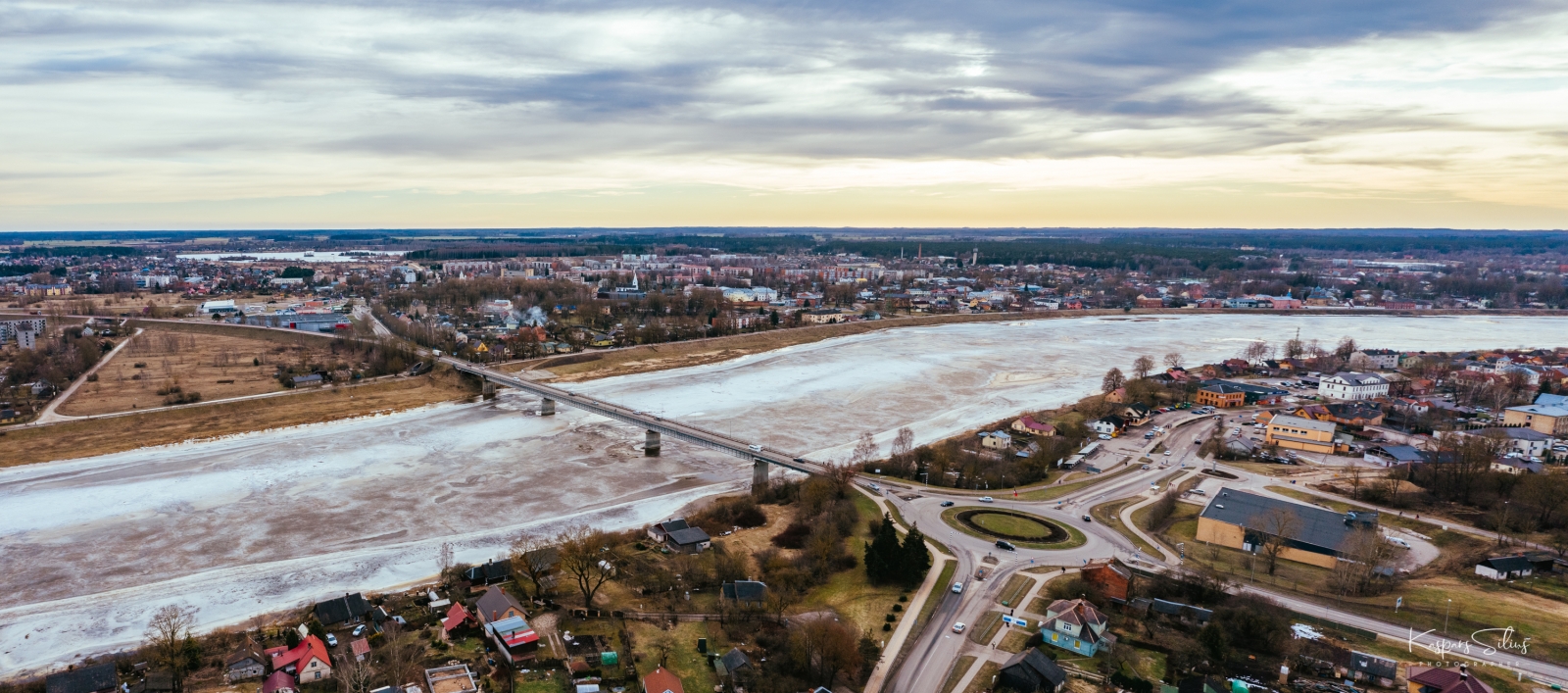 Ledus Daugavā, Jēkabpilī (01.03.2021., Foto: K.Siliņš)