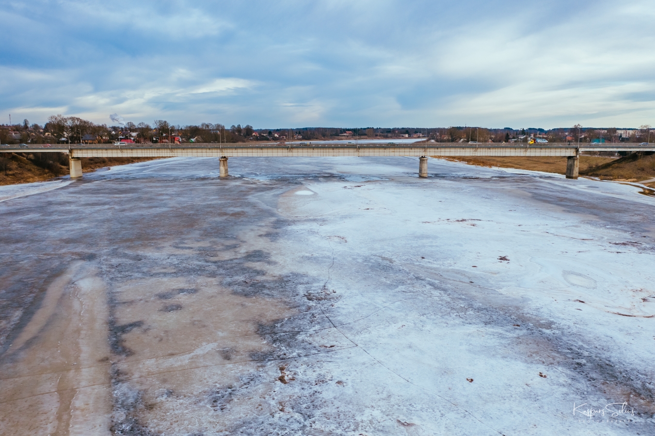 Ledus Daugavā, Jēkabpilī (01.03.2021., Foto: K.Siliņš)