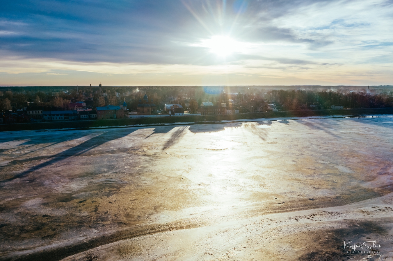 Ledus Daugavā, Jēkabpilī (01.03.2021., Foto: K.Siliņš)