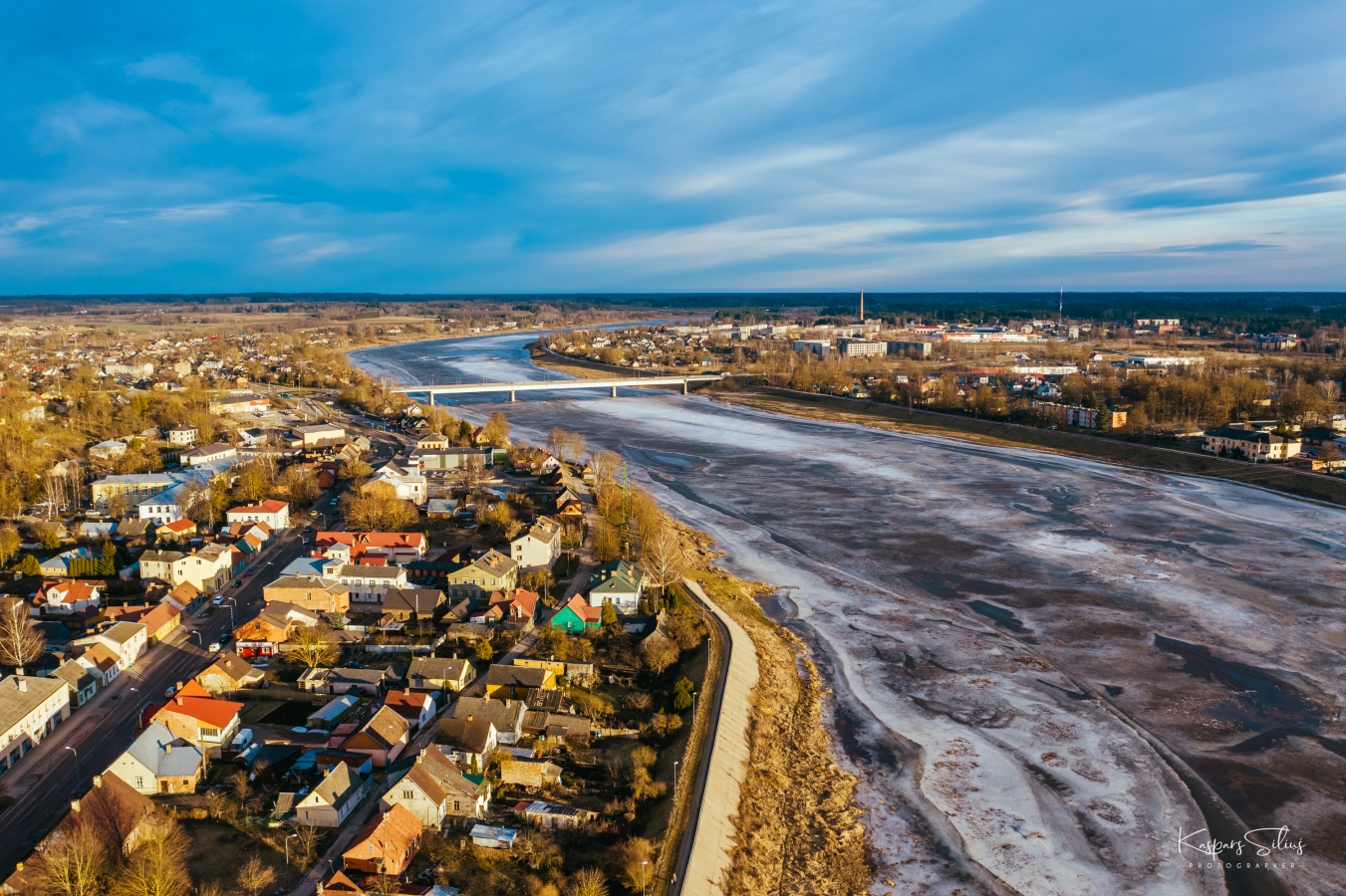 Ledus Daugavā, Jēkabpilī (01.03.2021., Foto: K.Siliņš)