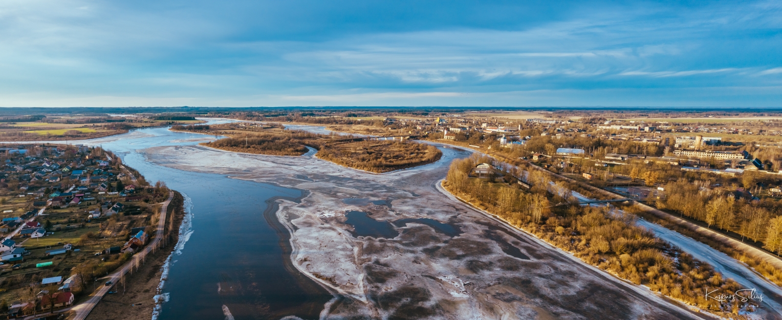 Ledus Daugavā, Jēkabpilī (01.03.2021., Foto: K.Siliņš)