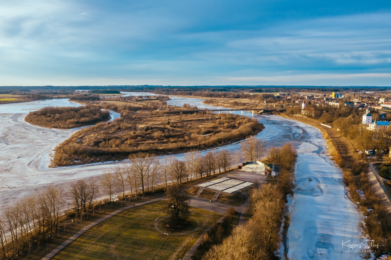 Ledus Daugavā, Jēkabpilī (01.03.2021., Foto: K.Siliņš)