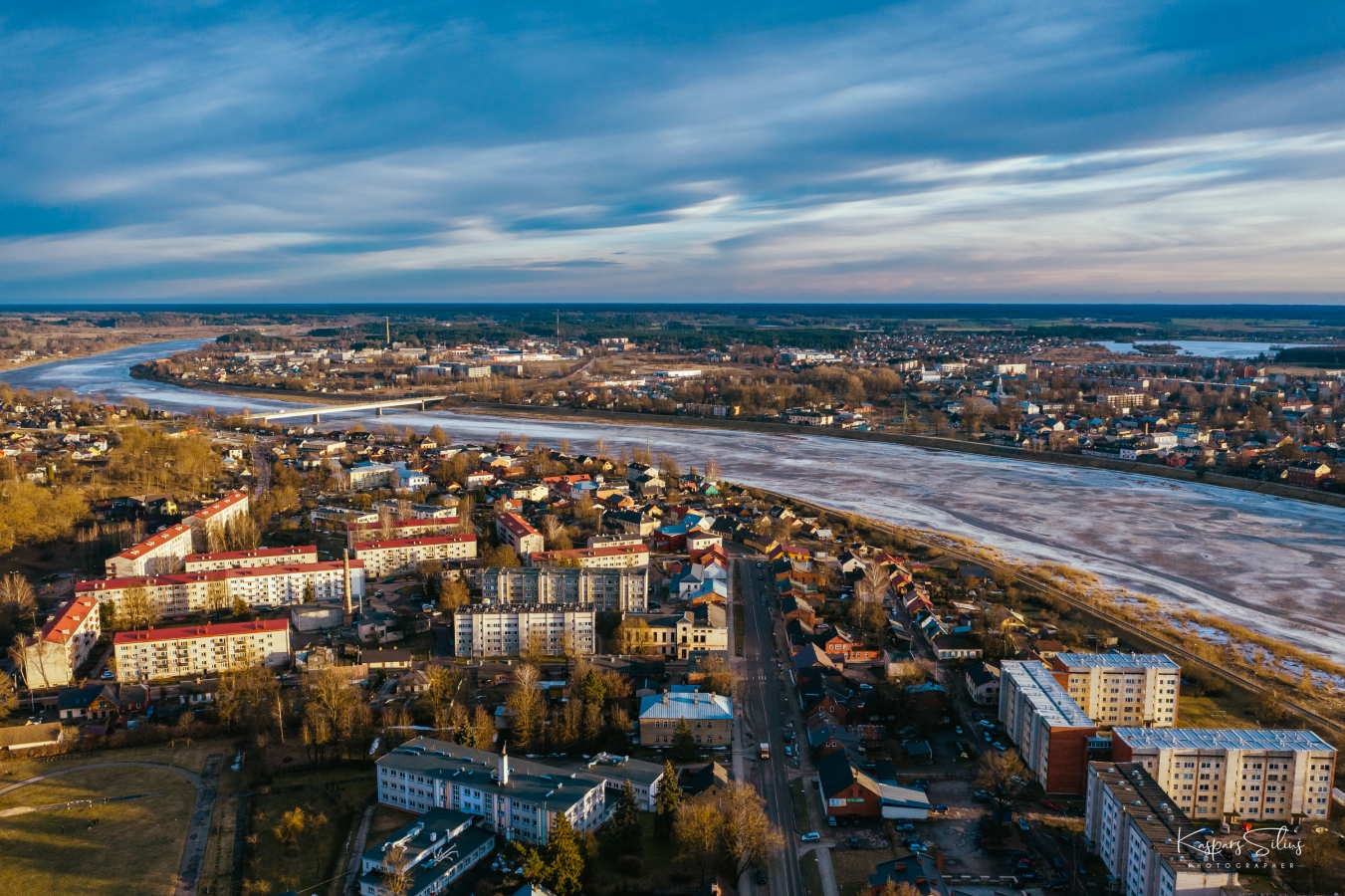 Ledus Daugavā, Jēkabpilī (01.03.2021., Foto: K.Siliņš)