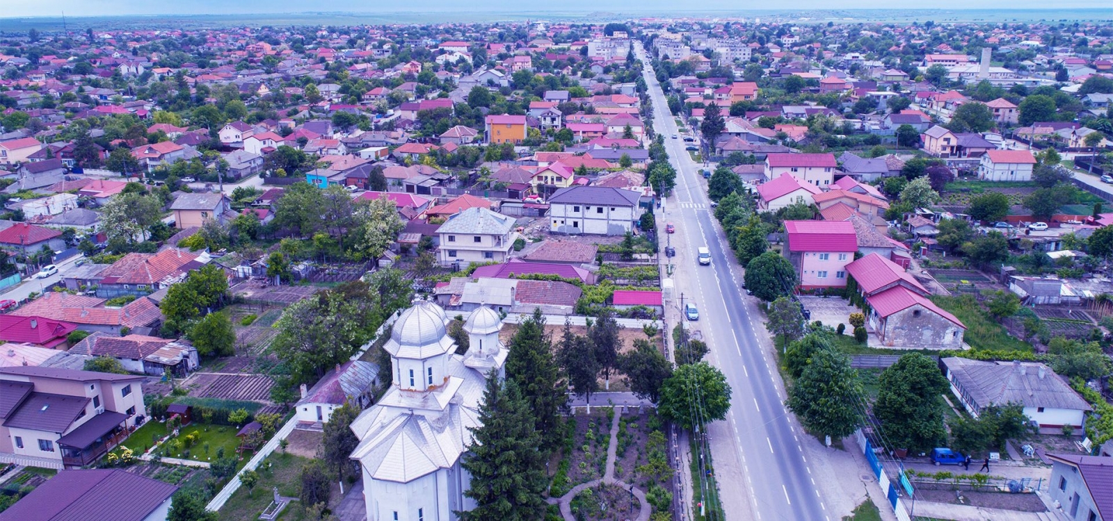 Cumpana pilsēta no drona skata