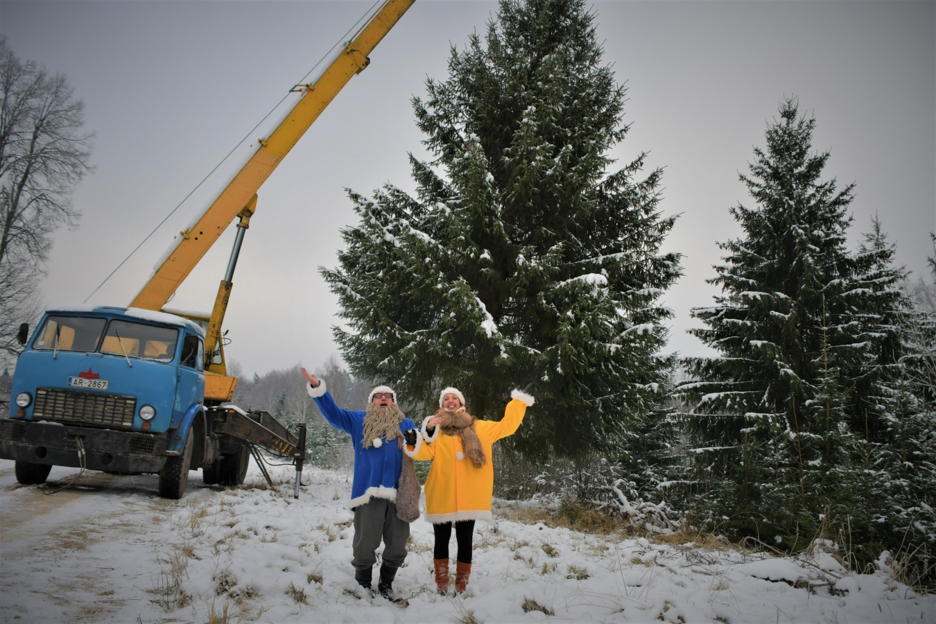 Izvēlēta pilsētas galvenā egle