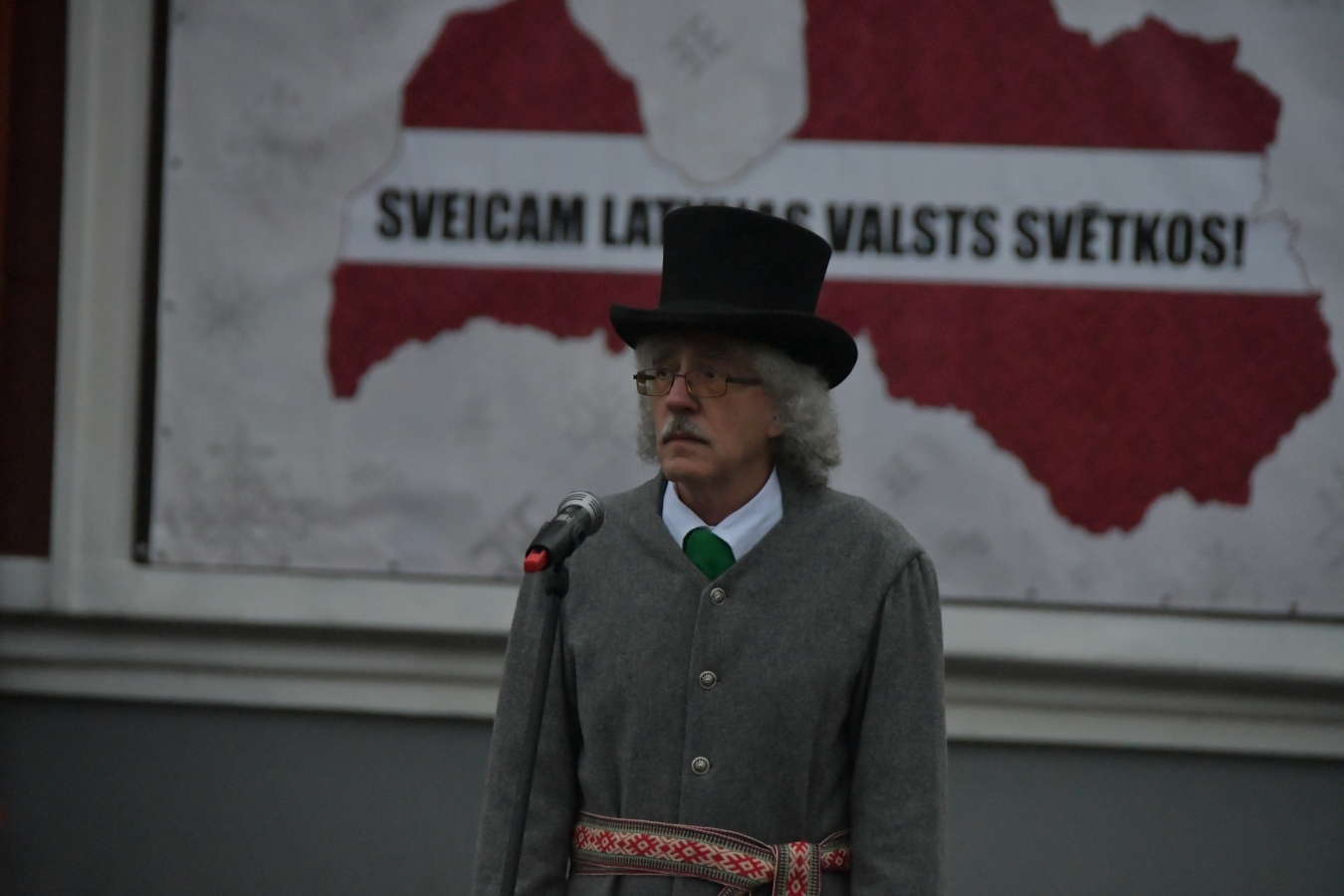 18.novembra svinīgais brīdis Jēkabpilī