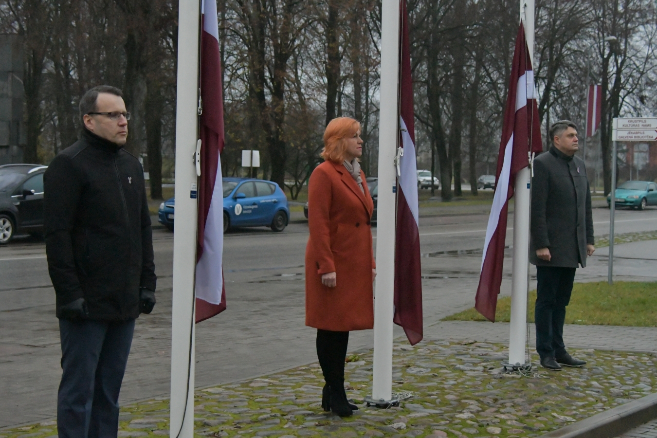 18.novembra svinīgais brīdis Jēkabpilī