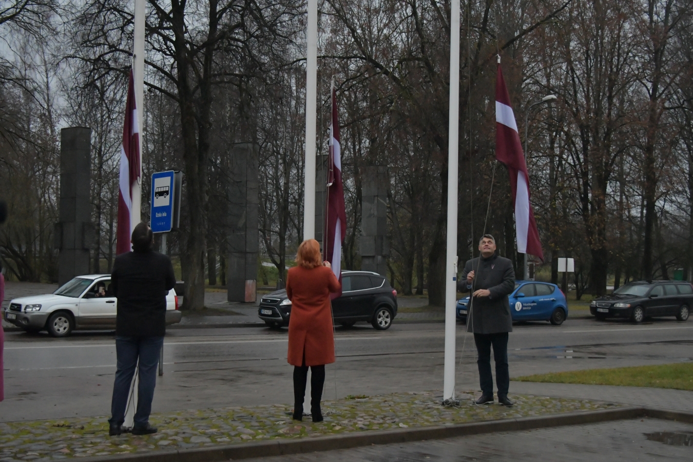 18.novembra svinīgais brīdis Jēkabpilī