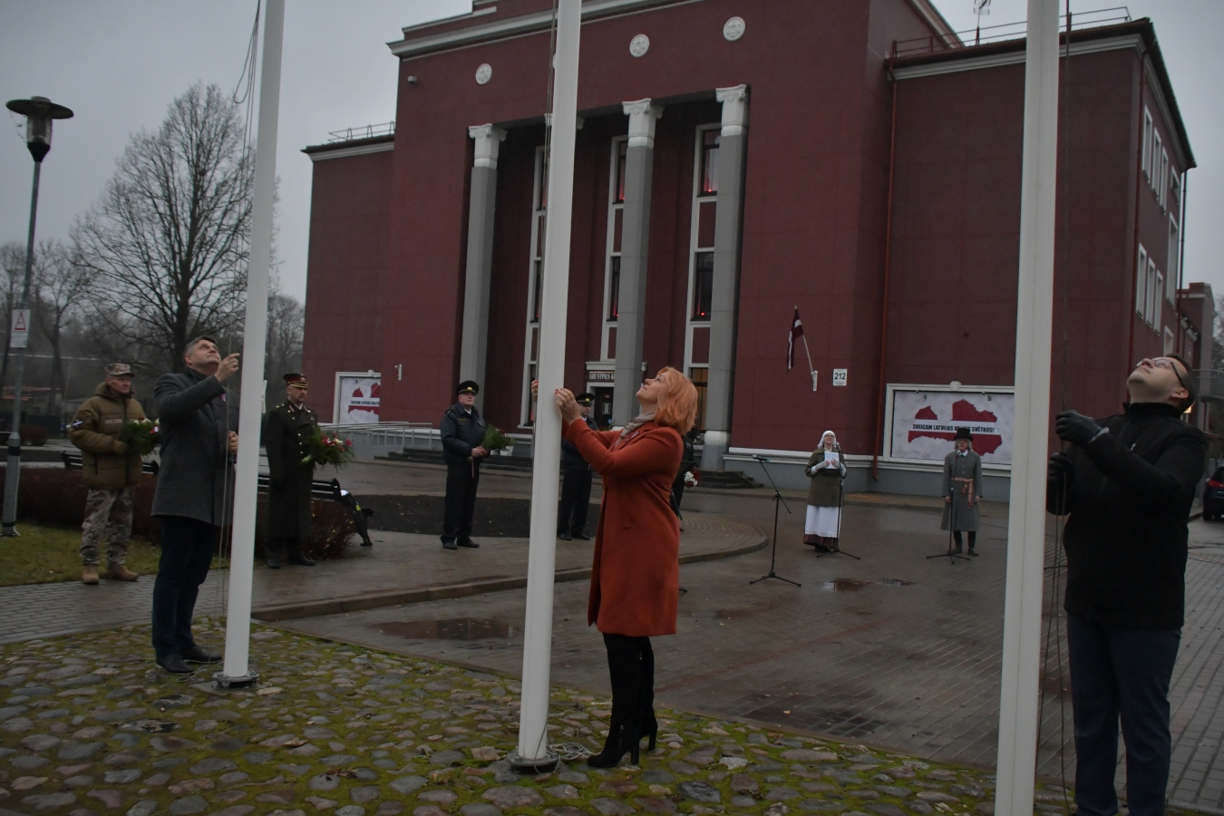 18.novembra svinīgais brīdis Jēkabpilī