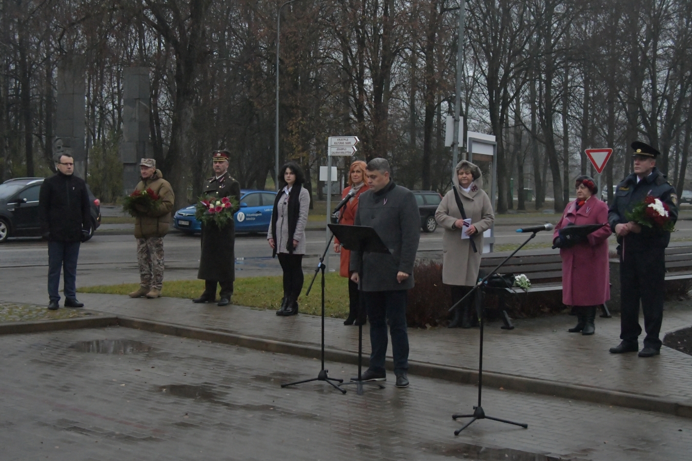 18.novembra svinīgais brīdis Jēkabpilī