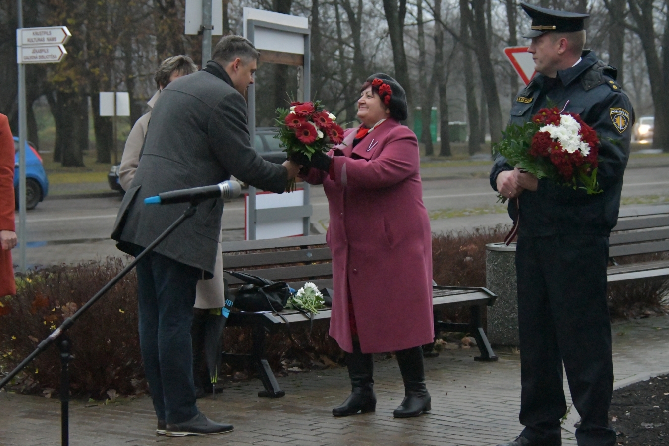 18.novembra svinīgais brīdis Jēkabpilī