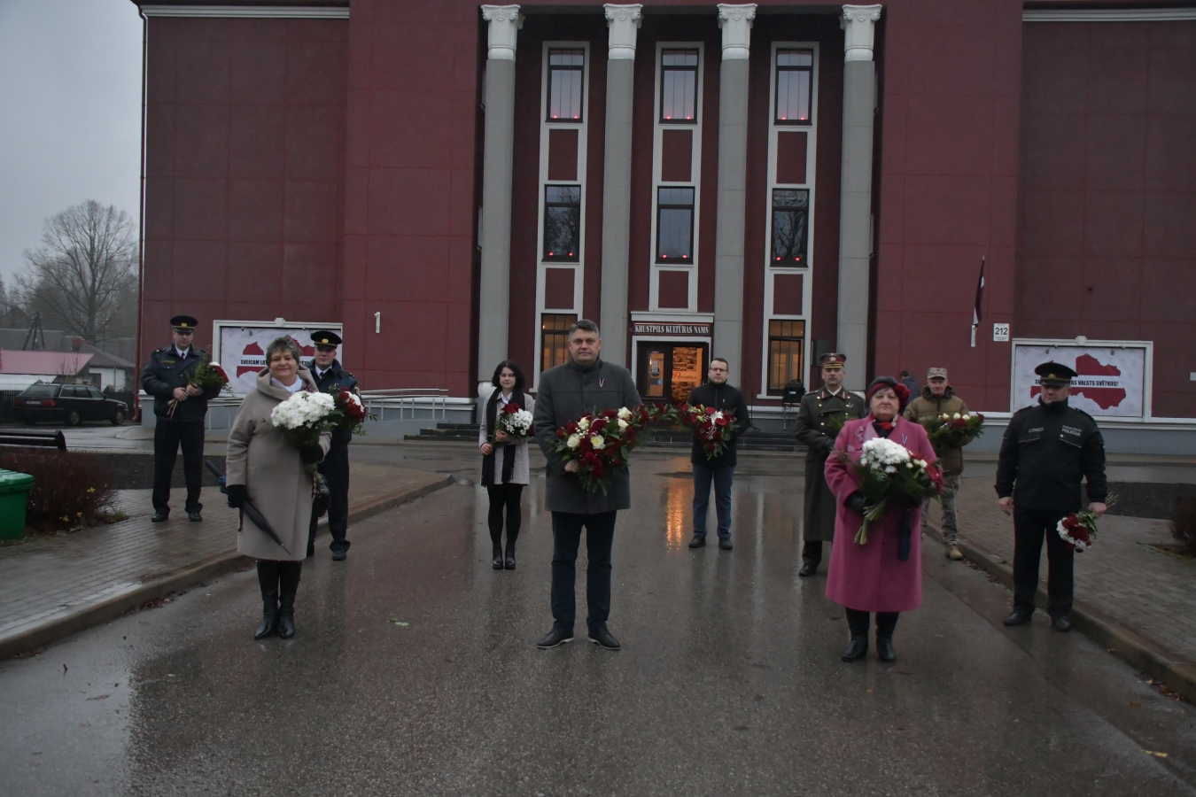 18.novembra svinīgais brīdis Jēkabpilī