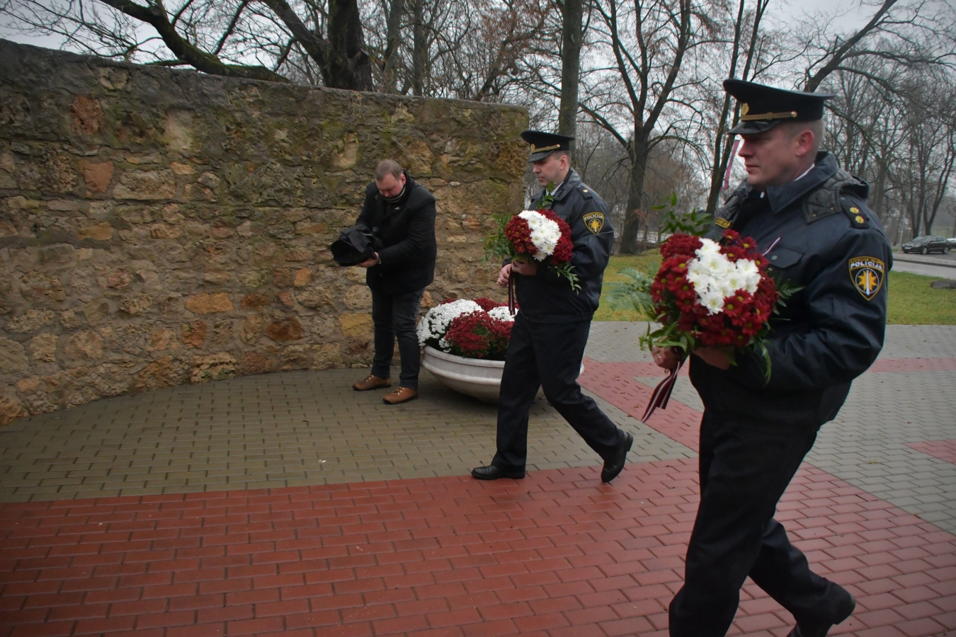 18.novembra svinīgais brīdis Jēkabpilī