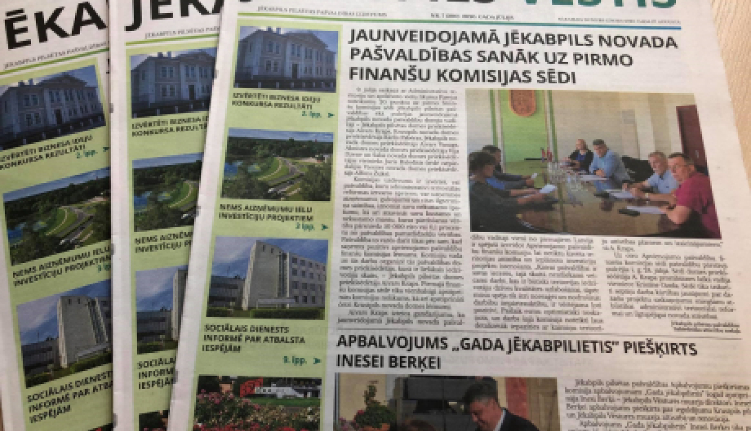 Iznācis pašvaldības laikraksta "Jēkabpils vēstis" jūlija izdevums