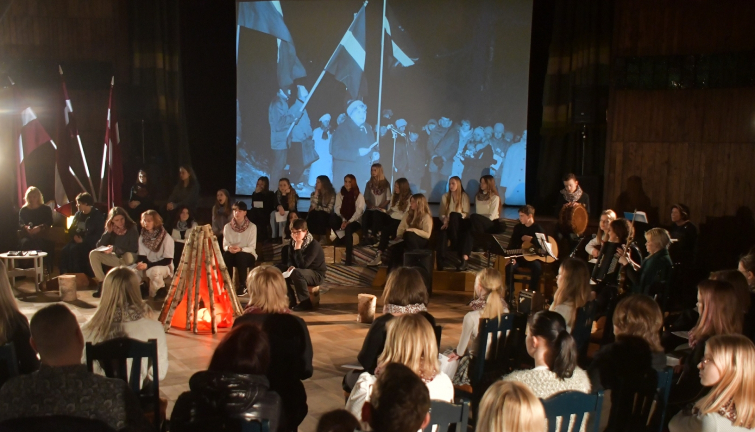 Barikāžu pasākuma dalībnieki Jēkabpilī