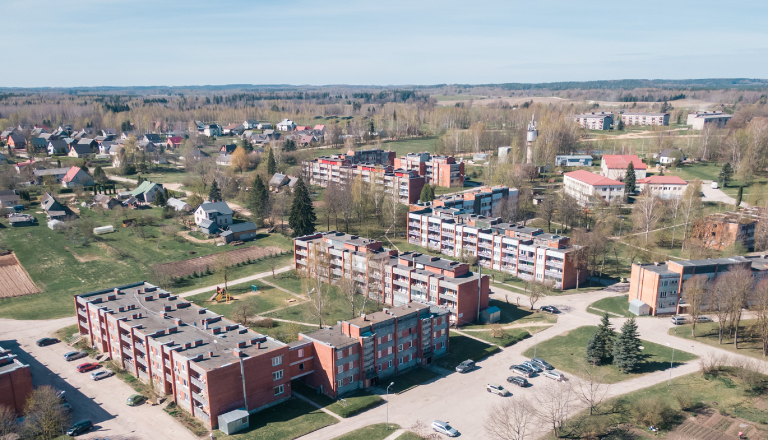 Salas ciema skats no augšas