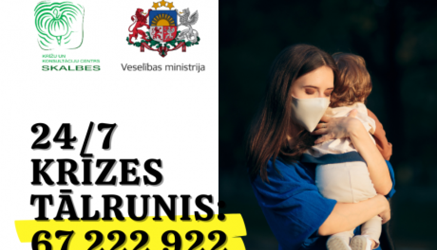 “Skalbes” krīzes tālrunim dubultojies zvanu apjoms