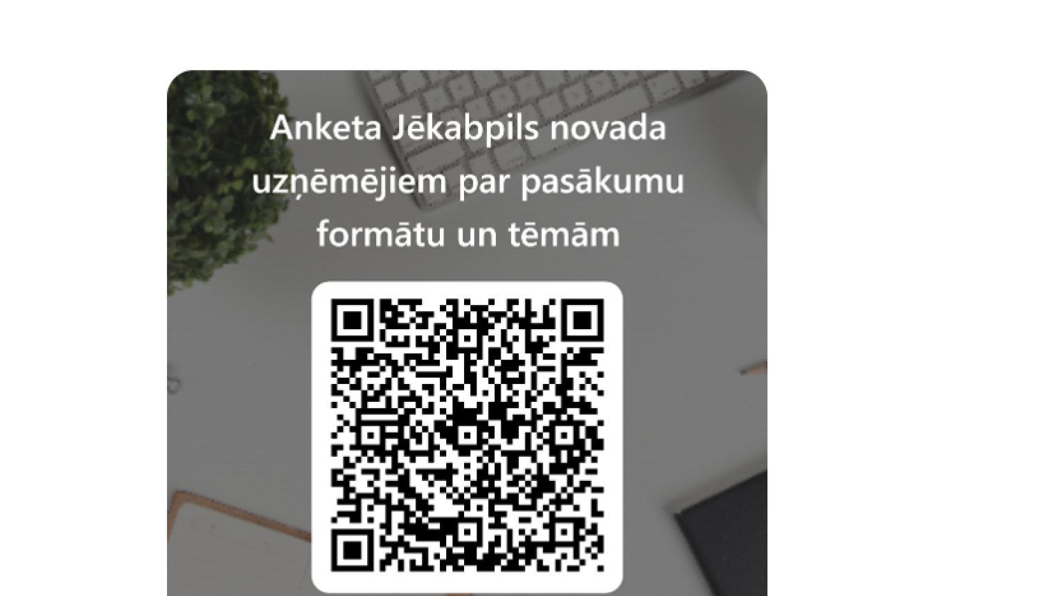 QR kods uzņēmēju aptaujai