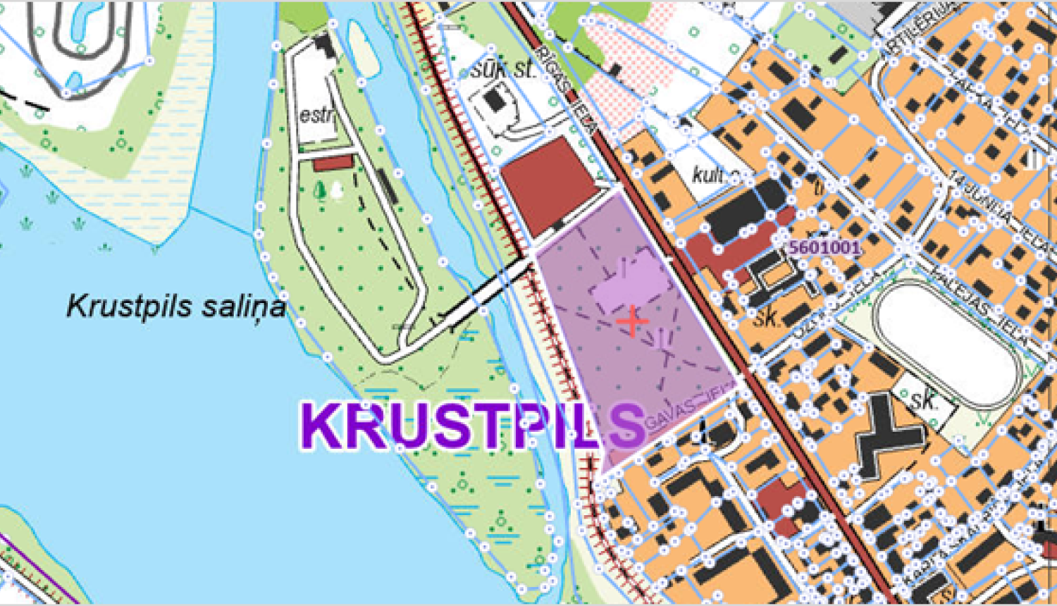 Krustpils parka atrašanās vieta kartē