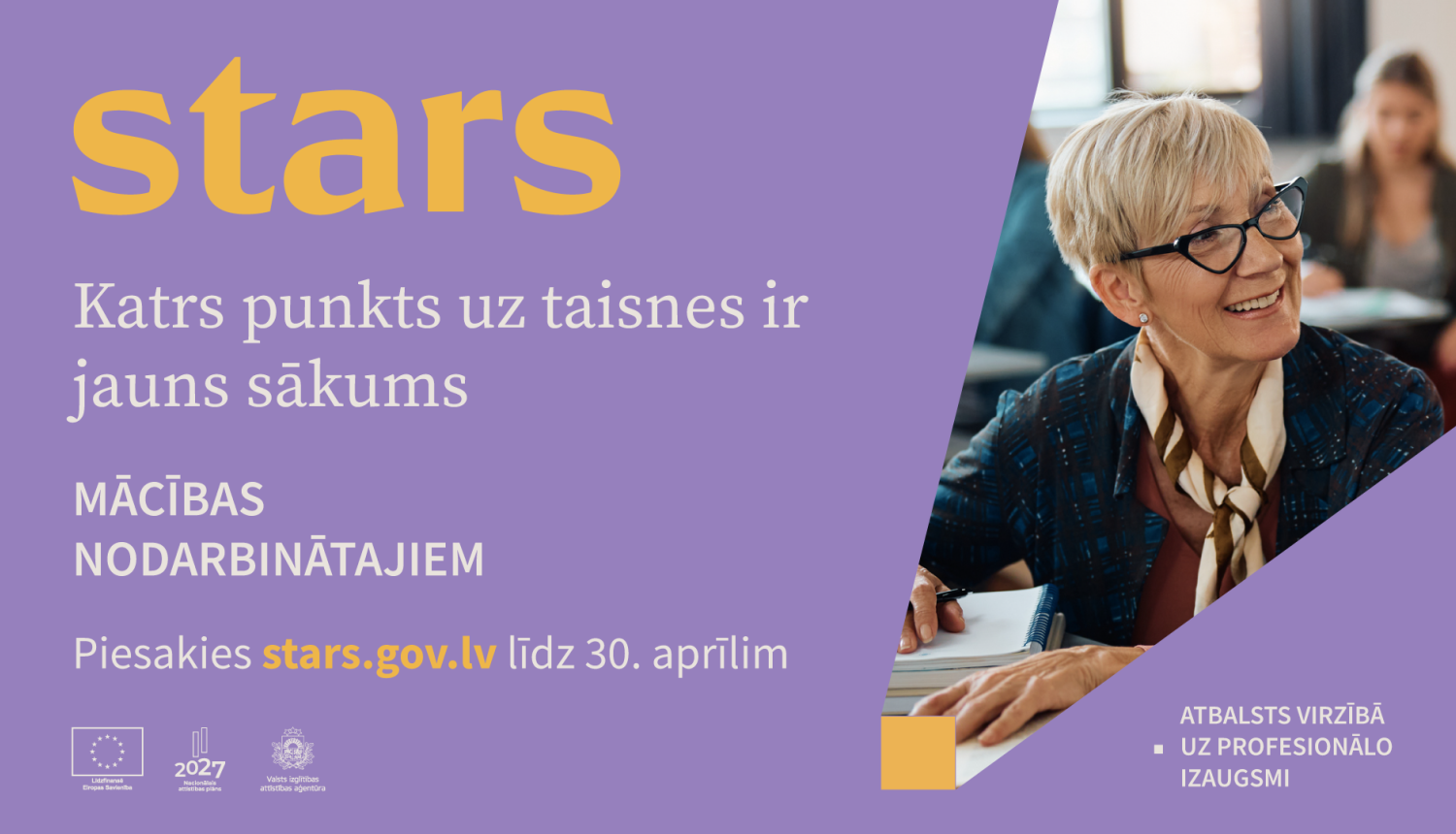 Mācību uzsaukuma plakāts