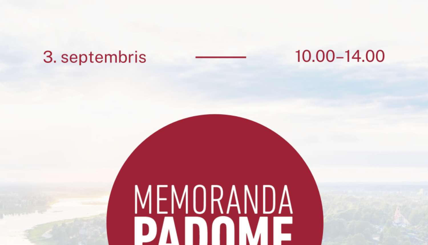Memoranda padomes sēdes plakāts 03.09.2025