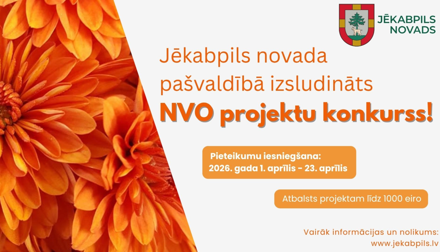 Uzsaukums NVO dalībai projektu konkursā