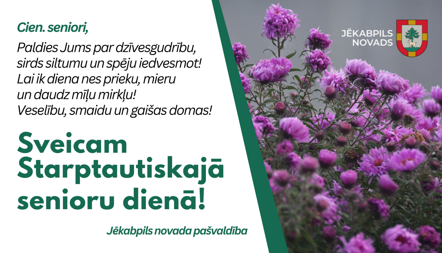 Apsveikums Senioru dienā