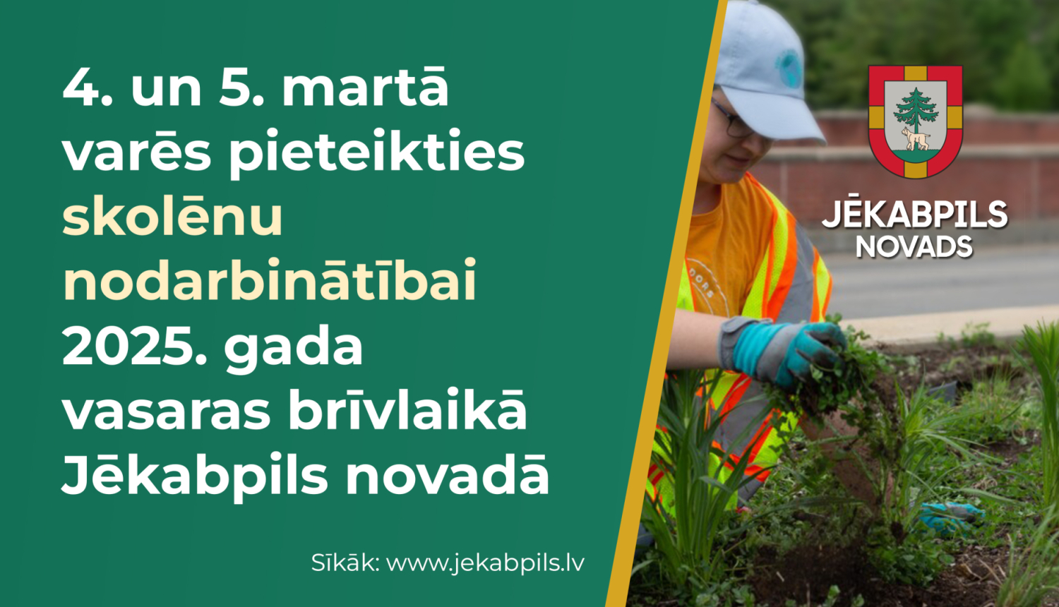 Skolēnu nodarbinātība 2025. gadā