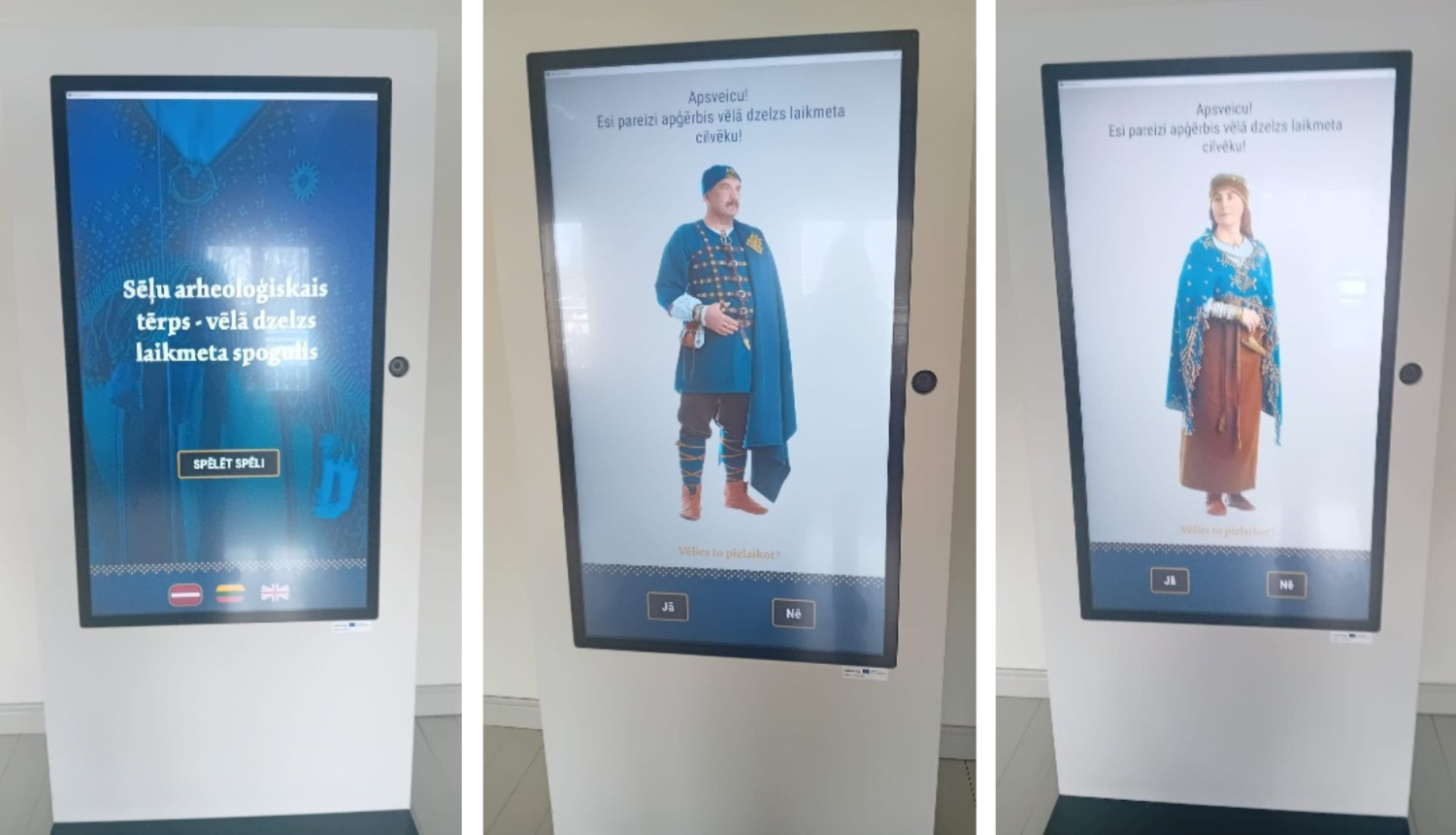 Spoguļekrāna 3 bildes kolāžā