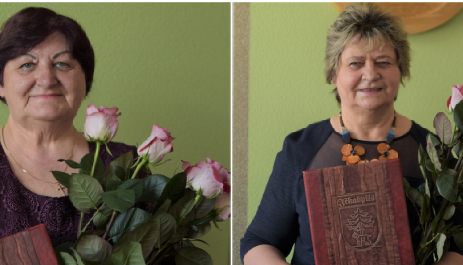 Pašvaldībā sumina Goda pilsones- Rutu Kalniņu un Silviju Dreimani