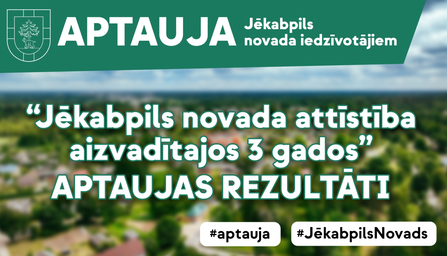 Aptaujas rezultātu plakāts
