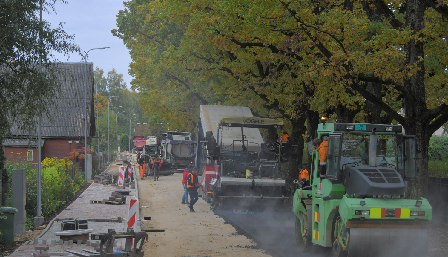 Palejas ielas asfaltēšana