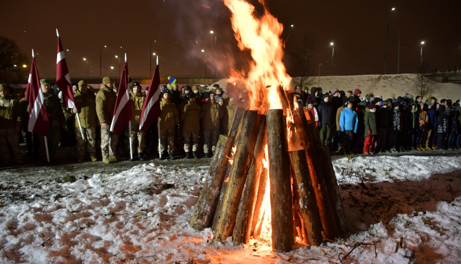 Barikāžu ugunskurs Rīgā