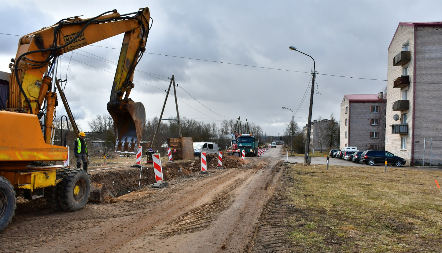 Ielas izbūve Ķieģeļu ielā Jēkabpilī